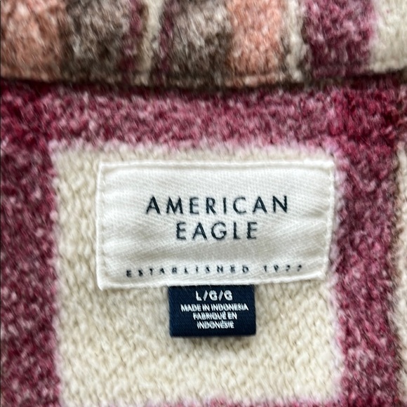 AE Oversized Plaid Fleece & Love Shacket - Picture 4 of 12